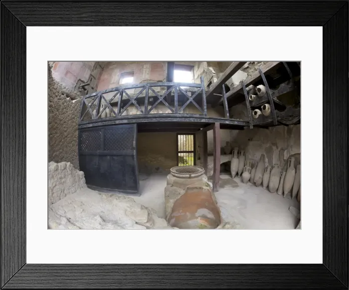 Framed Print : Food shop annexed to House of Neptune and Amphitrite, Herculaneum, UNESCO World Heritage Site Framed Print : Food shop annexed to House of Neptune and Amphitrite, Herculaneum, UNESCO World Heritage Site