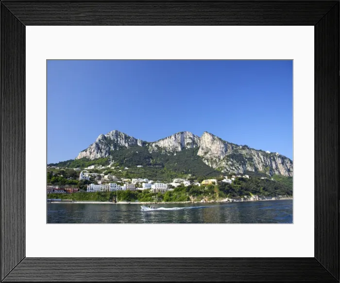Framed Print : Marina Grande, main port of the Isle of Capri in early morning summer sunshine Framed Print : Marina Grande, main port of the Isle of Capri in early morning summer sunshine
