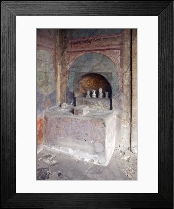 Framed Print : Small temple in House of the Menander, Pompeii, UNESCO World Heritage Site Framed Print : Small temple in House of the Menander, Pompeii, UNESCO World Heritage Site