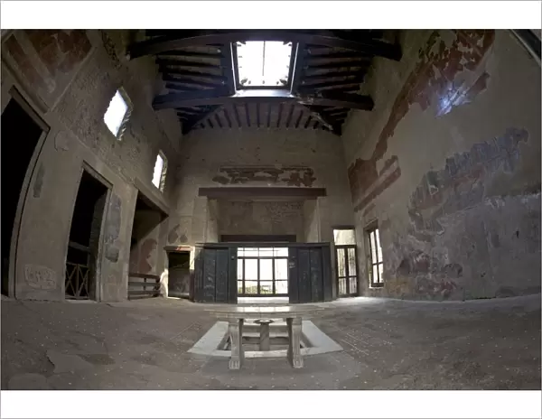 Tuscan atrium with marble impluvium, House with Wooden Partition, Herculaneum