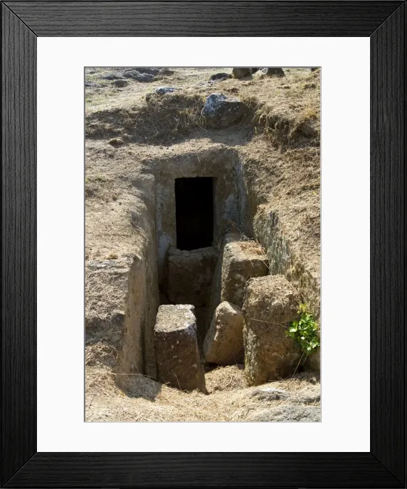 Framed Print : Tomb, Etruscan Necropolis of Ara del Tufo, Tuscania, Viterbo, Lazio, Latium Framed Print : Tomb, Etruscan Necropolis of Ara del Tufo, Tuscania, Viterbo, Lazio, Latium