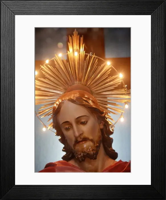 Framed Print : Christ sculpture in Sanctuario SS. Crocifisso della Pieta, Galatone, Apulia Framed Print : Christ sculpture in Sanctuario SS. Crocifisso della Pieta, Galatone, Apulia