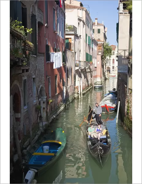 Gondola, Venice, UNESCO World Heritage Site, Veneto, Italy, Europe
