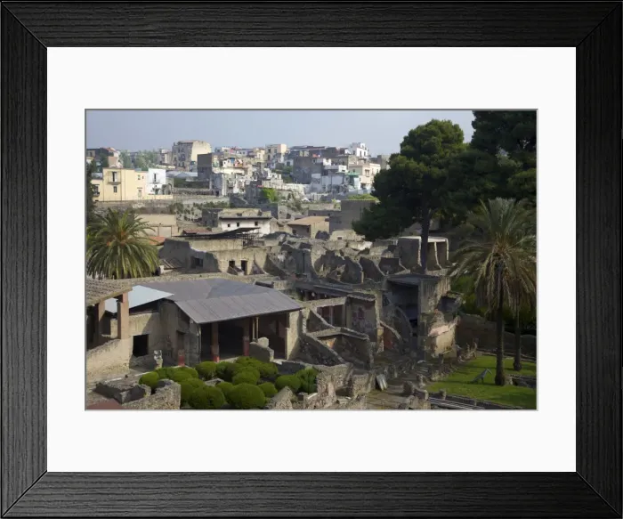 Framed Print : Ancient ruined Roman city of Herculaneum, UNESCO World Heritage Site, Campania Framed Print : Ancient ruined Roman city of Herculaneum, UNESCO World Heritage Site, Campania