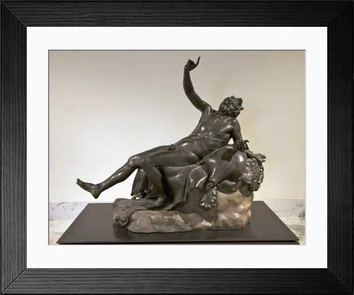 Framed Print : Statue of Drunken Satyr from La Villa Dei Papiri in Herculaneum, National Archaeological Museum Framed Print : Statue of Drunken Satyr from La Villa Dei Papiri in Herculaneum, National Archaeological Museum