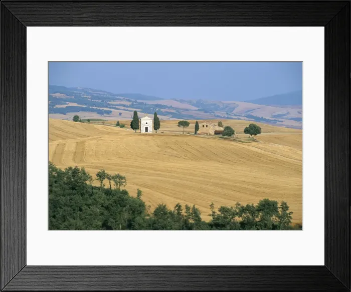 Framed Print : Vitaleta chapel near Pienza, Val d Orcia, Siena province, Tuscany, Italy, Europe Framed Print : Vitaleta chapel near Pienza, Val d Orcia, Siena province, Tuscany, Italy, Europe