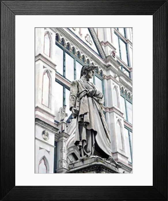 Framed Print : Statue of Dante Alighieri, Santa Croce, Florence, UNESCO World Heritage Site Framed Print : Statue of Dante Alighieri, Santa Croce, Florence, UNESCO World Heritage Site