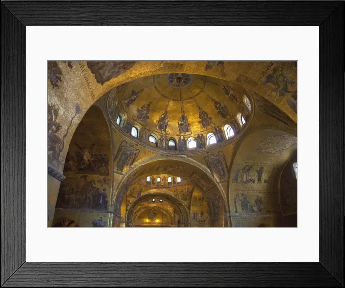 Framed Print : Interior of St. Marks Basilica (Basilica di San Marco) with golden Byzantine mosaics illuminated, Venice, UNESCO World Heritage Site, Veneto Framed Print : Interior of St. Marks Basilica (Basilica di San Marco) with golden Byzantine mosaics illuminated, Venice, UNESCO World Heritage Site, Veneto