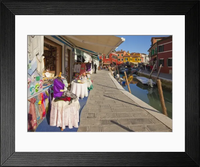 Framed Print : Lace for sale, Burano, Venice, Veneto, Italy, Europe Framed Print : Lace for sale, Burano, Venice, Veneto, Italy, Europe