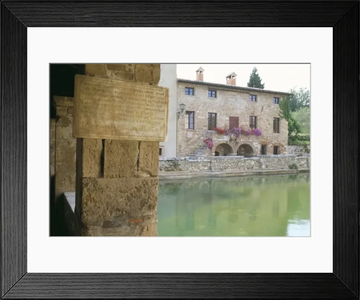 Framed Print : Thermal pool of Bagno Vignoni, Val d Orcia, Siena province, Tuscany, Italy, Europe Framed Print : Thermal pool of Bagno Vignoni, Val d Orcia, Siena province, Tuscany, Italy, Europe