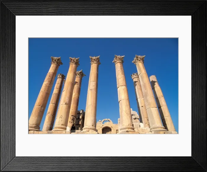 Framed Print : The Temple of Artemis, built in the 2nd century AD, Jerash, Jordan, Middle East Framed Print : The Temple of Artemis, built in the 2nd century AD, Jerash, Jordan, Middle East