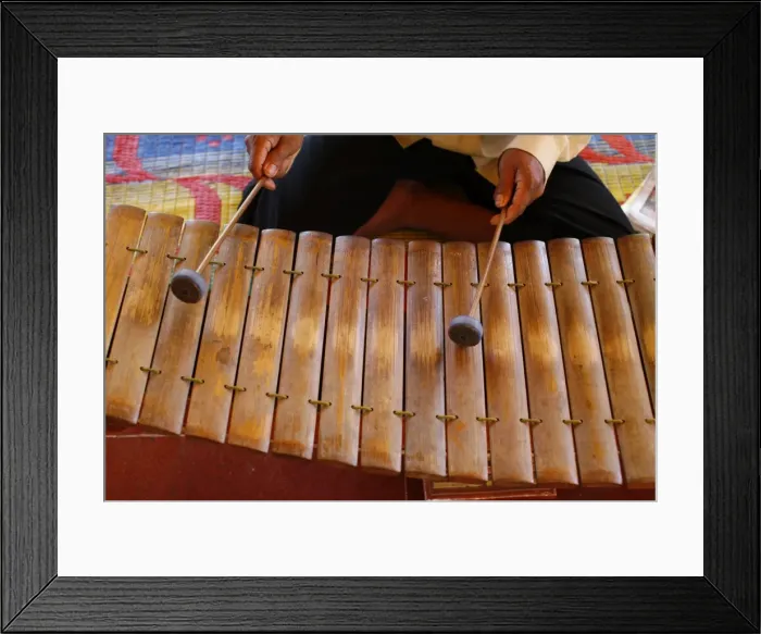 Framed Print : Gamelan instruments in a Cambodian pagoda, Siem Reap, Cambodia, Indochina Framed Print : Gamelan instruments in a Cambodian pagoda, Siem Reap, Cambodia, Indochina