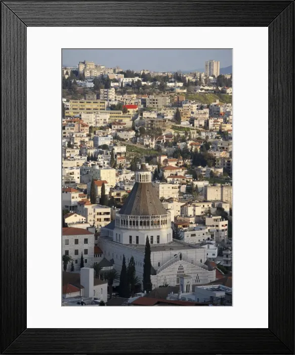Framed Print : Basilica and city, Nazareth, Israel, Middle East Framed Print : Basilica and city, Nazareth, Israel, Middle East