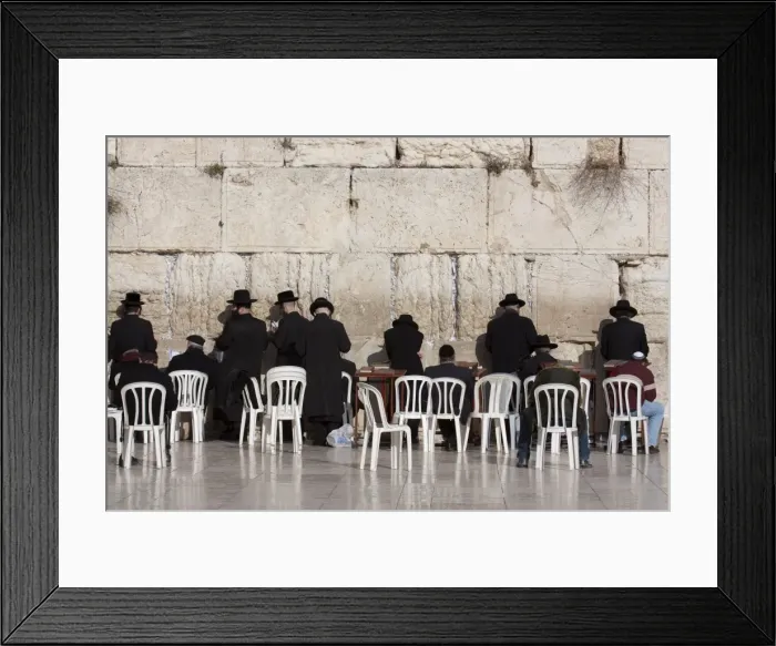 Framed Print : Hasidic Jews praying at the Western Wall, Jerusalem, Israel, Middle East Framed Print : Hasidic Jews praying at the Western Wall, Jerusalem, Israel, Middle East