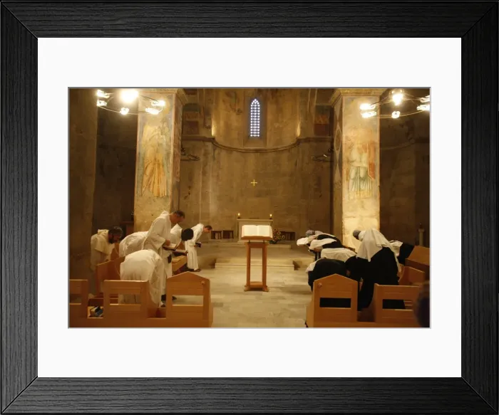 Framed Print : Vespers at Abu Gosh Benedictine Monastery, Israel, Middle East Framed Print : Vespers at Abu Gosh Benedictine Monastery, Israel, Middle East