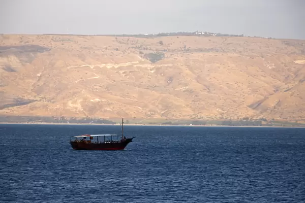 Boat on the Sea of Galilee, Israel, Middle East