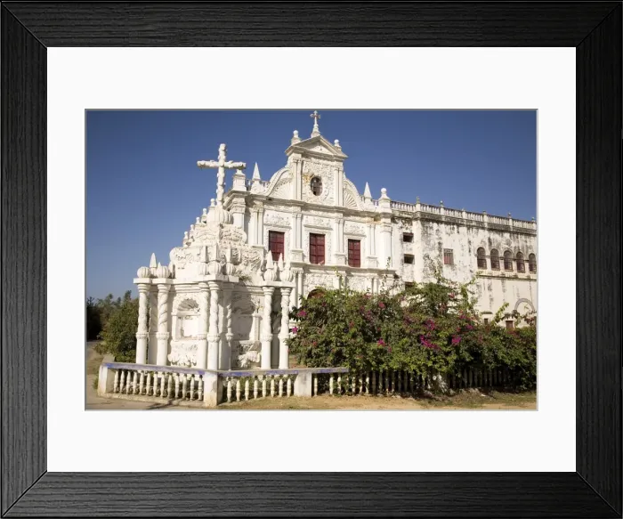 Framed Print : St. Pauls Church in the former Portuguese colony of Diu, Union Territory of Diu Framed Print : St. Pauls Church in the former Portuguese colony of Diu, Union Territory of Diu