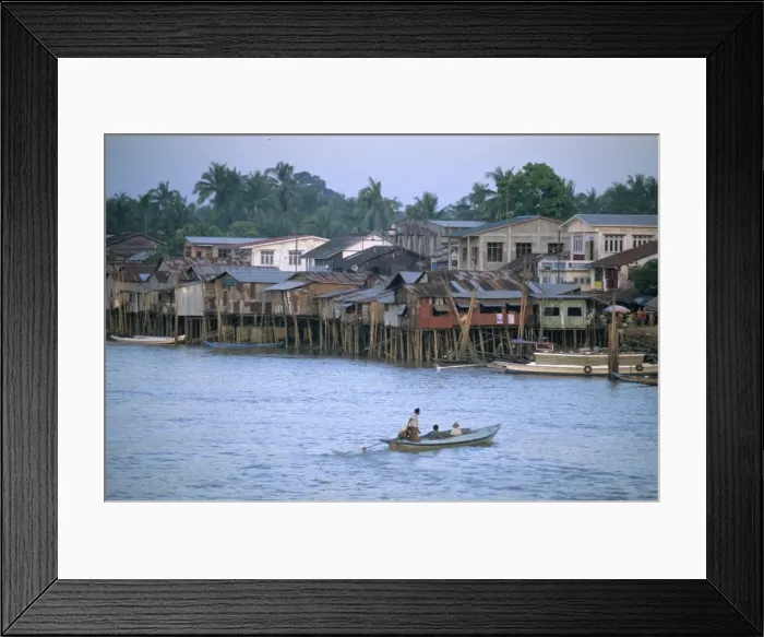 Framed Print : Ayeyarwaddy (Irrawaddy) River delta, Myanmar (Burma), Asia Framed Print : Ayeyarwaddy (Irrawaddy) River delta, Myanmar (Burma), Asia