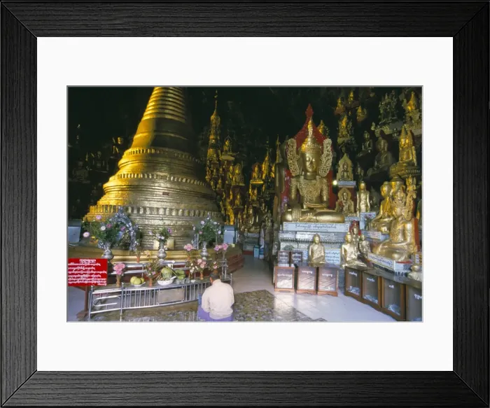 Framed Print : Buddha statue inside Pindaya Cave, Pindaya, Shan State, Myanmar (Burma), Asia Framed Print : Buddha statue inside Pindaya Cave, Pindaya, Shan State, Myanmar (Burma), Asia