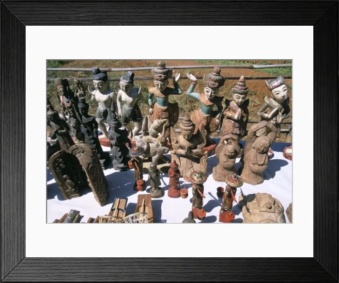 Framed Print : Indein souvenirs, Inle Lake, Shan State, Myanmar (Burma), Asia Framed Print : Indein souvenirs, Inle Lake, Shan State, Myanmar (Burma), Asia