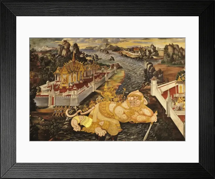 Framed Print : Scene from The Galleries, Royal Monastery, Grand Palace, Bangkok, Thailand Framed Print : Scene from The Galleries, Royal Monastery, Grand Palace, Bangkok, Thailand