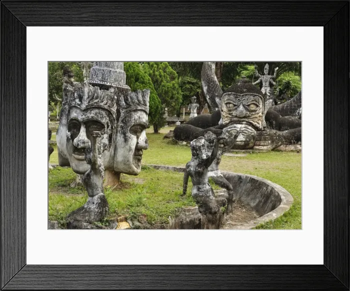 Framed Print : Statues at Xieng Khuan (Buddha Park), Vientiane, Laos, Indochina, Southeast Asia, Asia Framed Print : Statues at Xieng Khuan (Buddha Park), Vientiane, Laos, Indochina, Southeast Asia, Asia