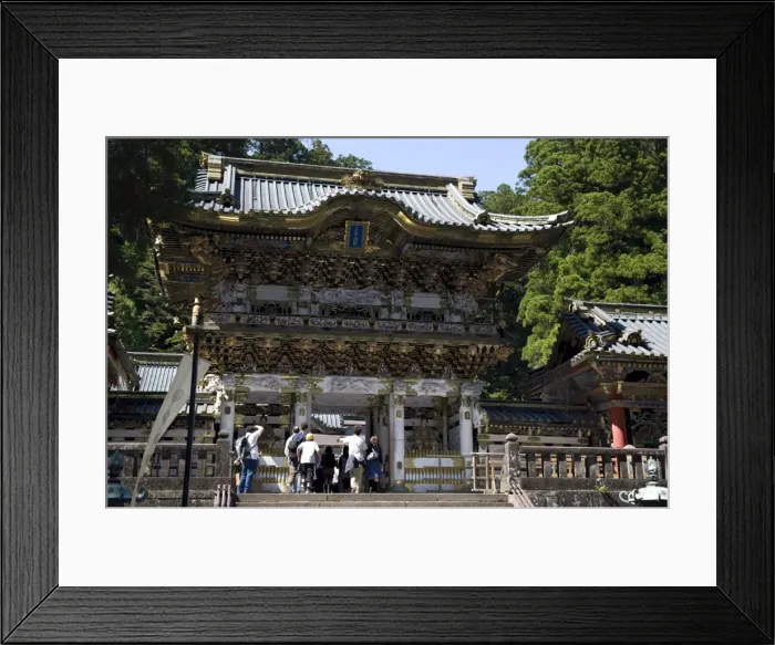Framed Print : Architecturally ornate Yomeimon main entry gate at the Toshogu Shrine in Nikko Framed Print : Architecturally ornate Yomeimon main entry gate at the Toshogu Shrine in Nikko