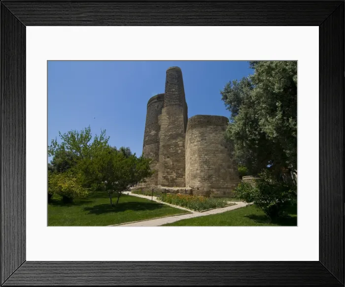Framed Print : Maiden Tower in the center of the Old City of Baku, UNESCO World Heritage Site