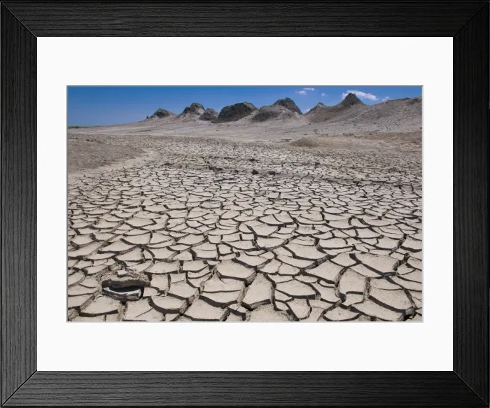 Framed Print : Mud volcanoes near Qobustan, Azerbaijan, Central Asia, Asia Framed Print : Mud volcanoes near Qobustan, Azerbaijan, Central Asia, Asia