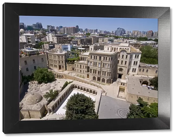 View from the Maiden Tower over the Old City of Baku, UNESCO World Heritage Site