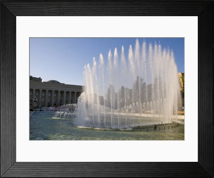 Framed Print : Fountain at the seafront of Baku, Azerbaijan, Central Asia, Asia Framed Print : Fountain at the seafront of Baku, Azerbaijan, Central Asia, Asia