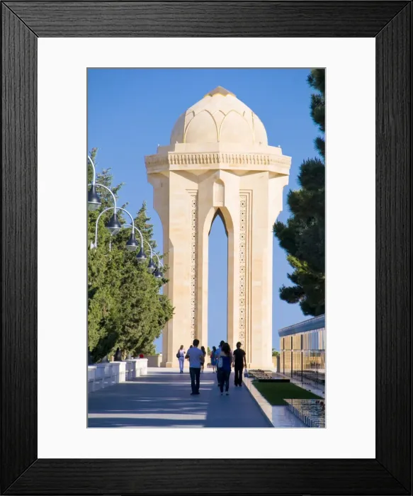 Framed Print : Sahidler Xiyabani, Memorial for the Bakuvian victims of the Red Army, Baku Framed Print : Sahidler Xiyabani, Memorial for the Bakuvian victims of the Red Army, Baku