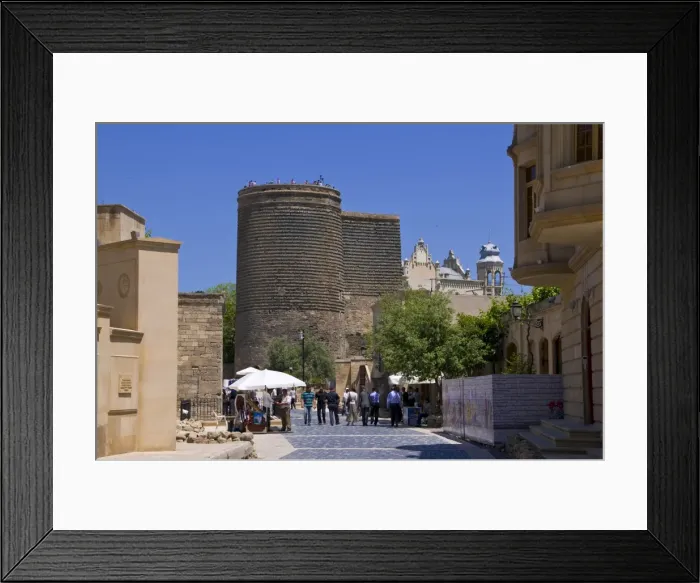 Framed Print : Maiden Tower in the center of the old town of Baku, UNESCO World Heritage Site Framed Print : Maiden Tower in the center of the old town of Baku, UNESCO World Heritage Site