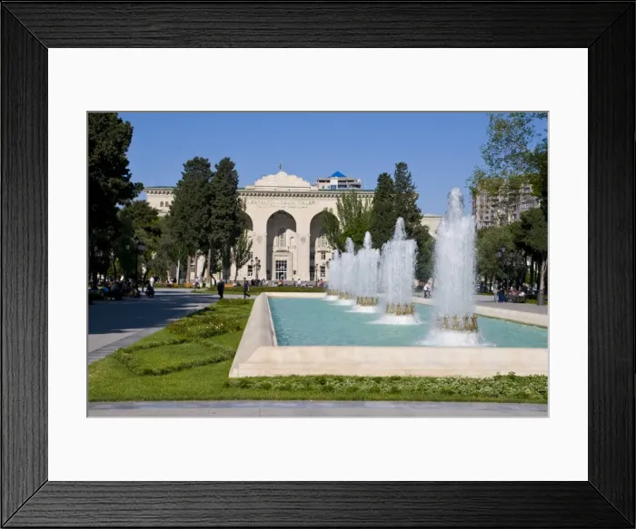 Framed Print : Water fountain in the center of Baku, Azerbaijan, Central Asia, Asia Framed Print : Water fountain in the center of Baku, Azerbaijan, Central Asia, Asia