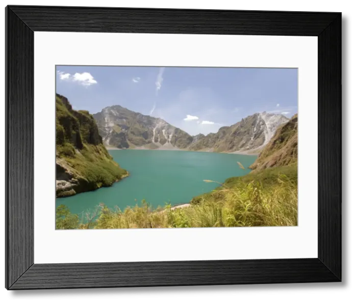 Framed Print : Lake in summit crater formed in 1991 eruption, Pinatubo volcano, northern Luzon Framed Print : Lake in summit crater formed in 1991 eruption, Pinatubo volcano, northern Luzon