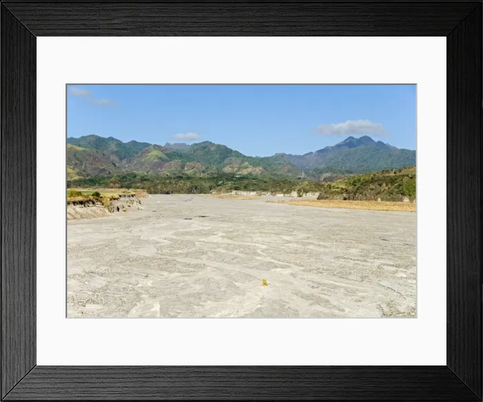 Framed Print : River channel floored with pumice lahar deposits, Pinatubo volcano, northern Luzon Framed Print : River channel floored with pumice lahar deposits, Pinatubo volcano, northern Luzon