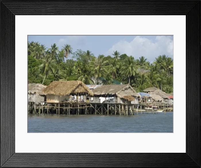 Framed Print : Fishermens stilt houses, Pilar, Bicol, southern Luzon, Philippines Framed Print : Fishermens stilt houses, Pilar, Bicol, southern Luzon, Philippines