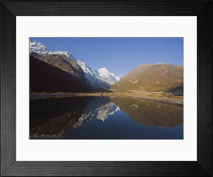 Framed Print : Mountains reflected in a lake, Thame, Solu Khumbu Everest Region, Sagarmatha National Park Framed Print : Mountains reflected in a lake, Thame, Solu Khumbu Everest Region, Sagarmatha National Park