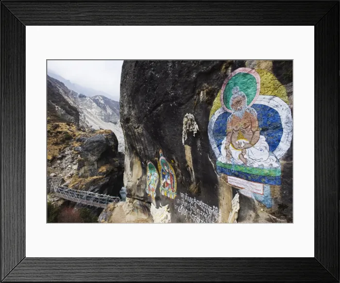 Framed Print : Mural of Guru Rinpoche, Solu Khumbu Everest Region, Sagarmatha National Park, Nepal, Asia Framed Print : Mural of Guru Rinpoche, Solu Khumbu Everest Region, Sagarmatha National Park, Nepal, Asia