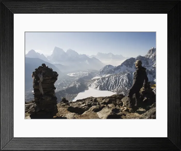 Framed Print : View of Cholatse, 6440m, from Gokyo Ri, 5483m, Gokyo, Solu Khumbu Everest Region Framed Print : View of Cholatse, 6440m, from Gokyo Ri, 5483m, Gokyo, Solu Khumbu Everest Region