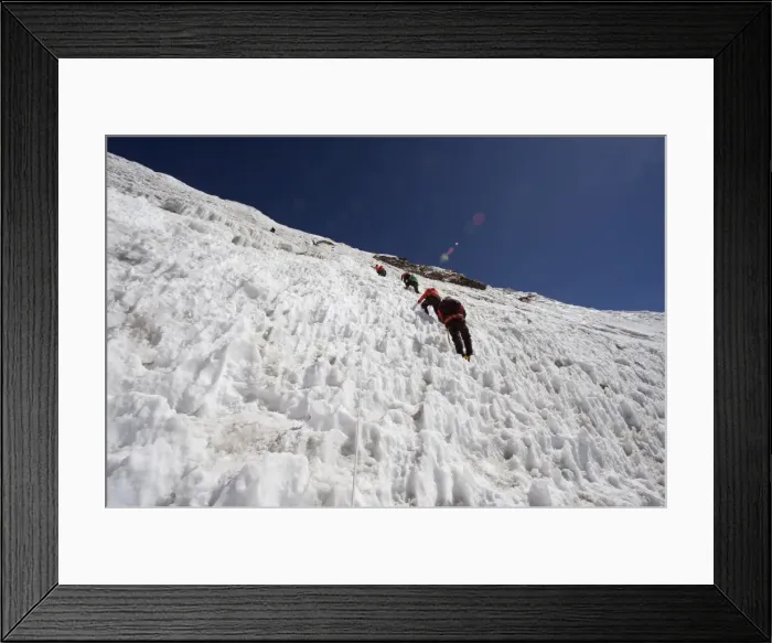 Framed Print : Climbers on an ice wall, Island Peak 6189m, Solu Khumbu Everest Region Framed Print : Climbers on an ice wall, Island Peak 6189m, Solu Khumbu Everest Region