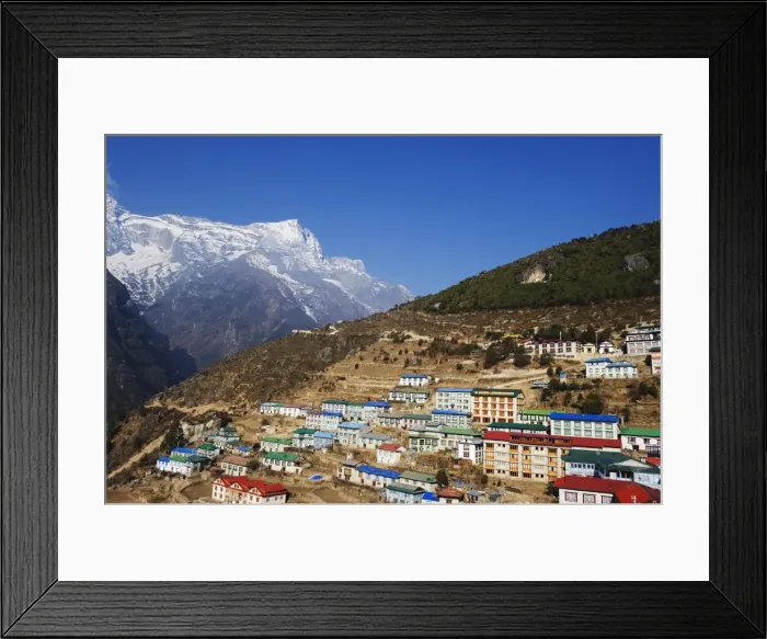 Framed Print : Namche Bazar, Solu Khumbu Everest Region, Sagarmatha National Park, Himalayas Framed Print : Namche Bazar, Solu Khumbu Everest Region, Sagarmatha National Park, Himalayas