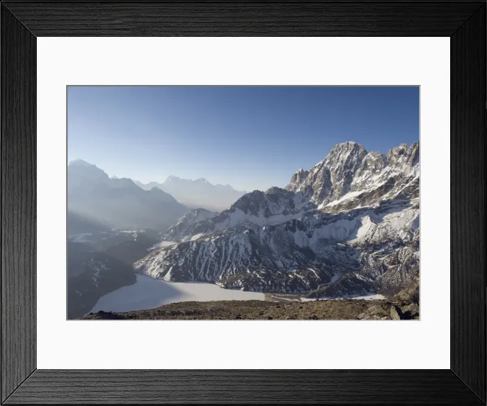 Framed Print : View from Gokyo Ri, 5483m, Gokyo, Solu Khumbu Everest Region, Sagarmatha National Park Framed Print : View from Gokyo Ri, 5483m, Gokyo, Solu Khumbu Everest Region, Sagarmatha National Park