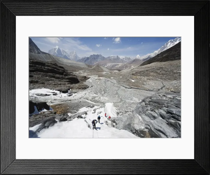 Framed Print : Ice climbing in Chukhung Valley, Solu Khumbu Everest Region, Sagarmatha National Park Framed Print : Ice climbing in Chukhung Valley, Solu Khumbu Everest Region, Sagarmatha National Park