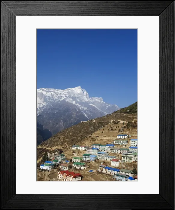 Framed Print : Namche Bazar, Solu Khumbu Everest Region, Sagarmatha National Park, Himalayas Framed Print : Namche Bazar, Solu Khumbu Everest Region, Sagarmatha National Park, Himalayas
