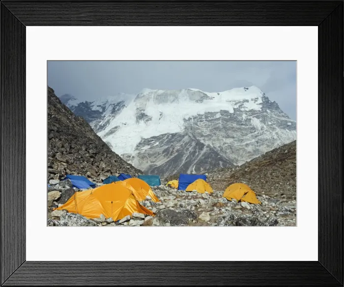 Framed Print : Tents at Island Peak Base Camp, Solu Khumbu Everest Region, Sagarmatha National Park Framed Print : Tents at Island Peak Base Camp, Solu Khumbu Everest Region, Sagarmatha National Park