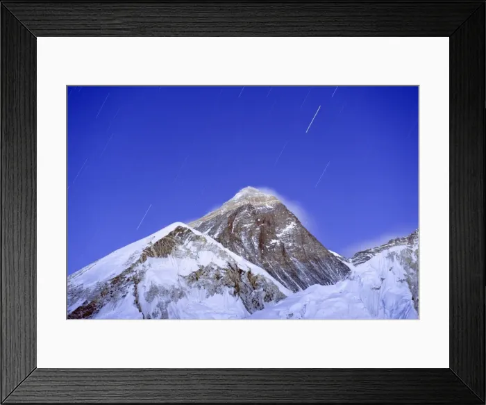 Framed Print : Stars above Mount Everest, 8850m, Solu Khumbu Everest Region, Sagarmatha National Park Framed Print : Stars above Mount Everest, 8850m, Solu Khumbu Everest Region, Sagarmatha National Park