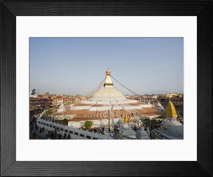Framed Print : Boudha Stupa (Chorten Chempo), Boudhanath, Kathmandu, Nepal, Asia Framed Print : Boudha Stupa (Chorten Chempo), Boudhanath, Kathmandu, Nepal, Asia