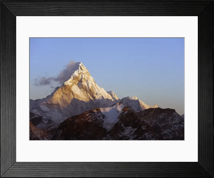 Framed Print : Sunset on Ama Dablam, 6812m, Solu Khumbu Everest Region, Sagarmatha National Park, Himalayas, Nepal Framed Print : Sunset on Ama Dablam, 6812m, Solu Khumbu Everest Region, Sagarmatha National Park, Himalayas, Nepal