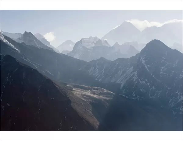 View of Mount Everest, 8850m, from Gokyo Ri, 5483m, Gokyo, Solu Khumbu Everest Region